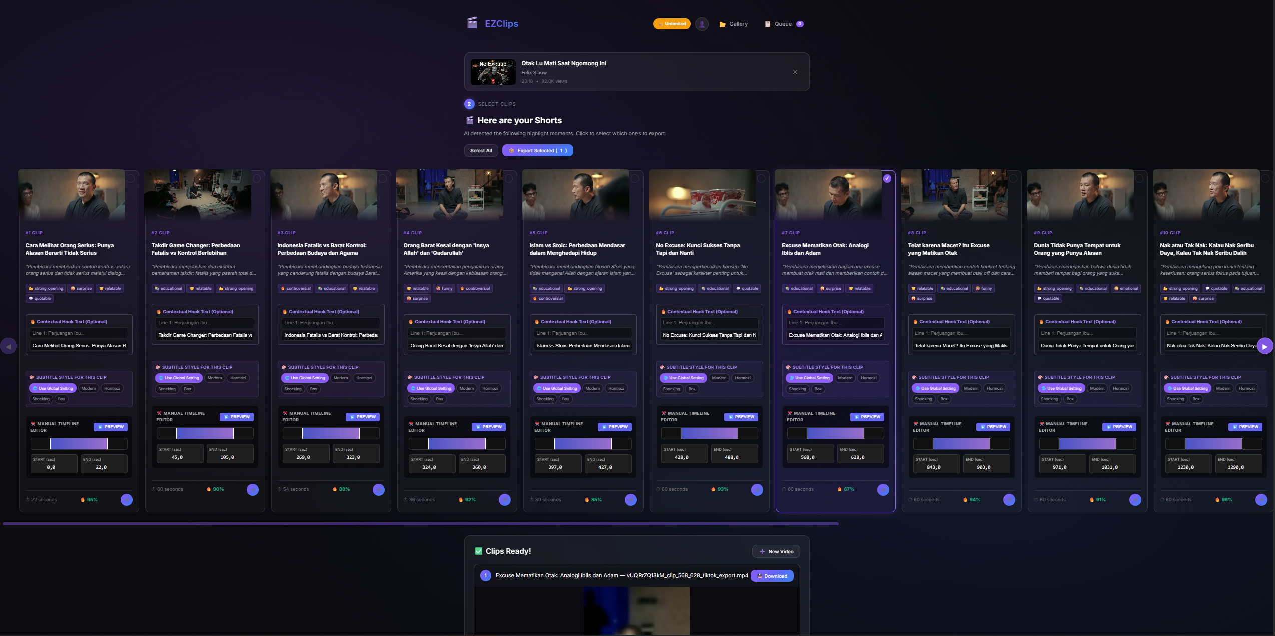 EZClips Interface 1